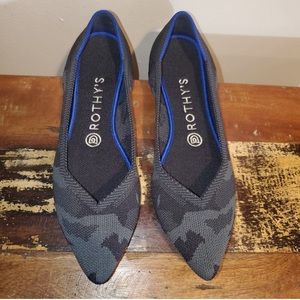 Rothy’s grey camo point. Sz 8